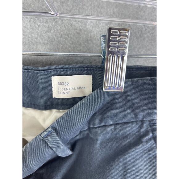 Gap Essential Khaki Skinny Pants Men's Size 30x32 Traveler Preppy Slacks - Picture 3 of 8
